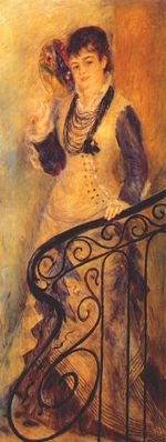 Ренуар Женщина на лестнице 1876г